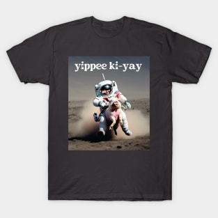 Space Pig Yippie ka yay T-Shirt